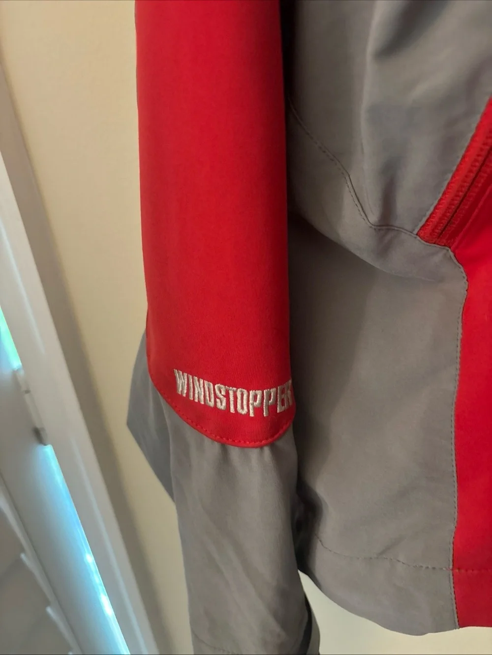 The North Face Kids Red & Gray Hooded Softshell Jacket